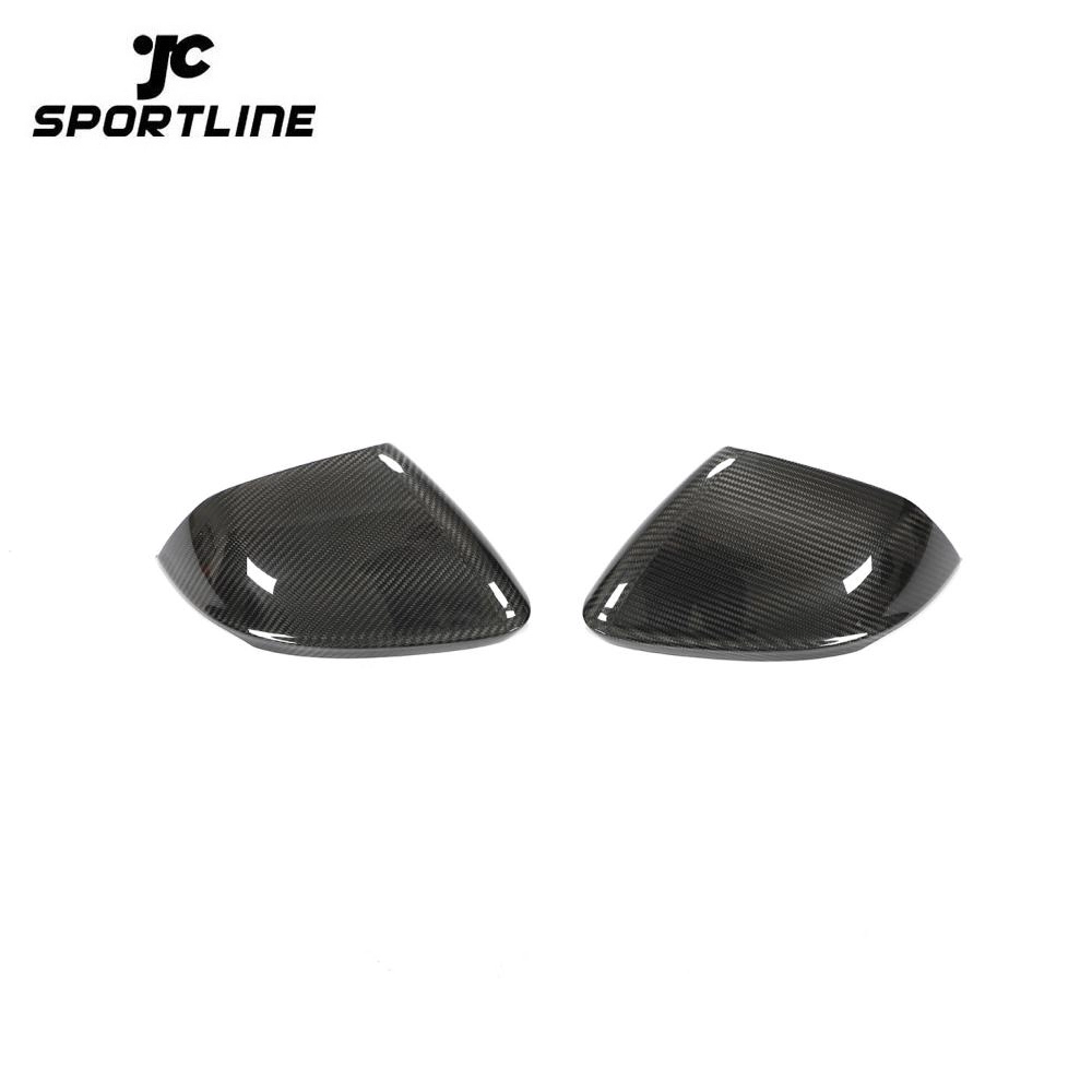 ML-ZDH181-PRO Dry Carbon Fiber Add On Style Car Side Mirror Cover Caps Accessories for Lamborghini Urus Audi Q8 RSQ8 without assistant lane 2018-2021 1