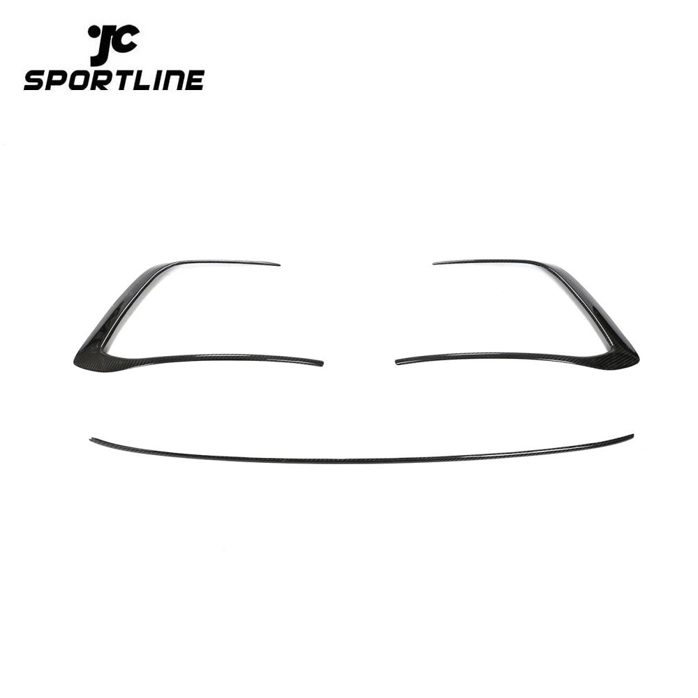 ML-PZJ054-PRO Pre-preg Dry Carbon Fiber MK8 Front Bumper Grille Fog Light Trim for VW Volkswagen Golf 8 GTI 2D 4D 2021-2022 1