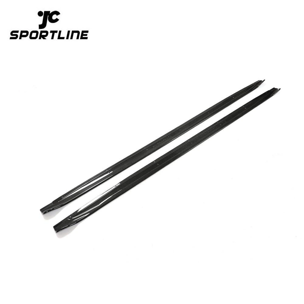 ML-HAX054 Carbon Fiber Side Skirt Extensions for Audi S3 8Y 4-Door 2021-2022 1