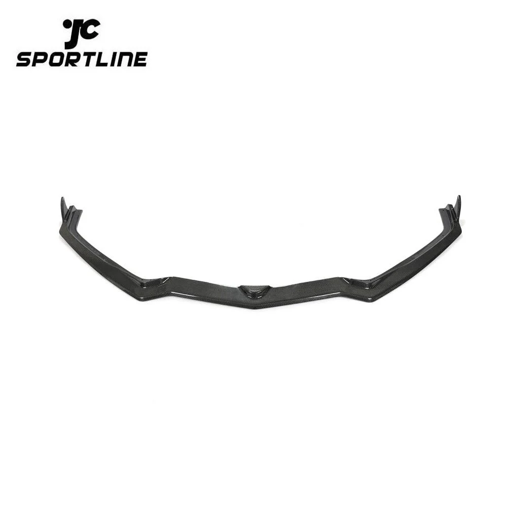ML-PZJ070 Carbon Fiber Front Bumper Lip for Chevrolet Corvette C8 2-Door 2020-2021 1