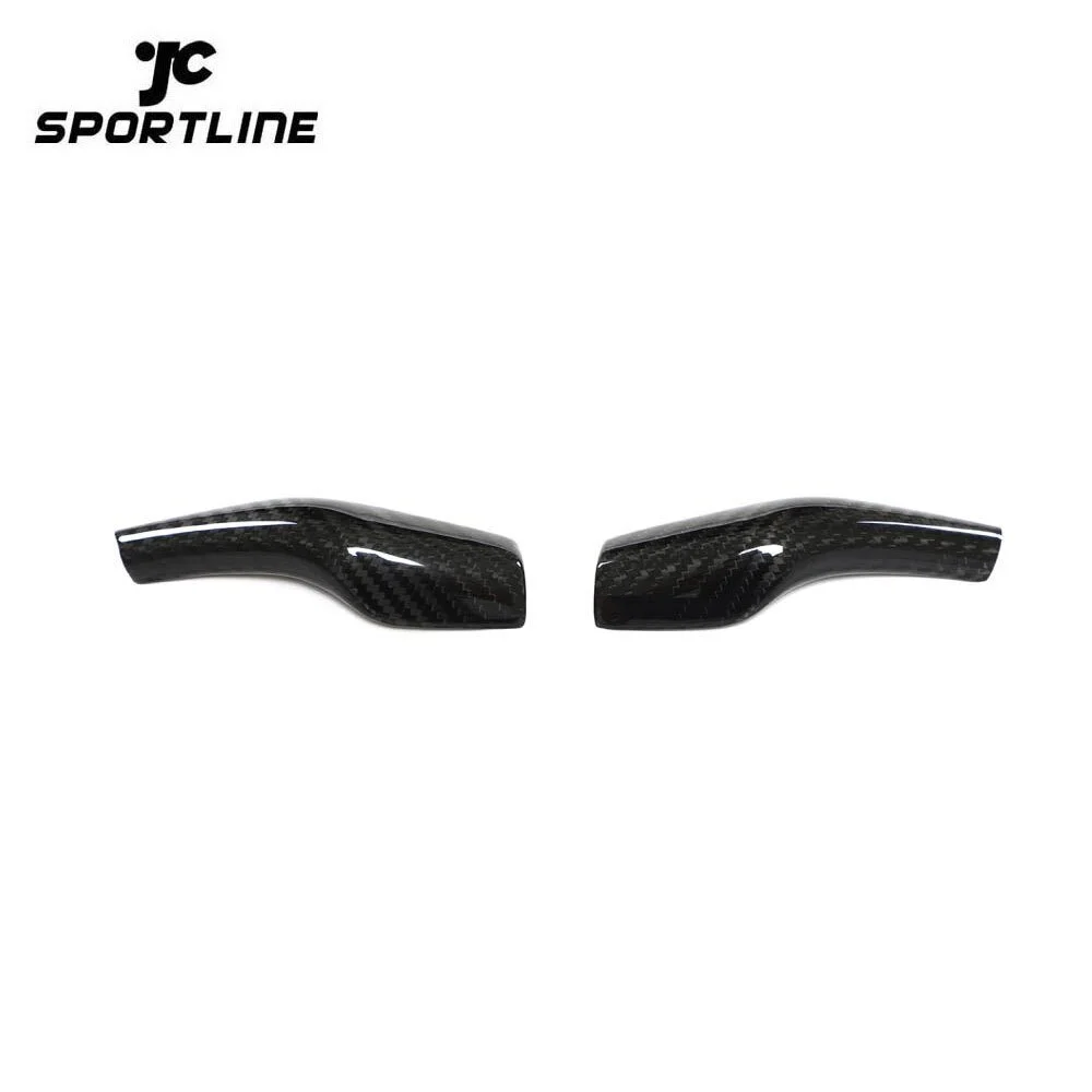 ML-ZDH304-PRO Dry Carbon Fiber Model 3 Gear Shift Cover Steering Wheel Accessories for Tesla Model 3/Model Y 2017-2022 2pcs/set 1