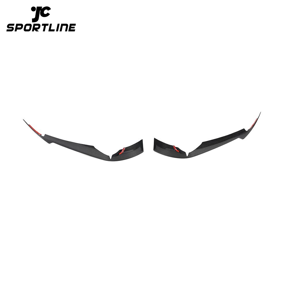 ML-LQ237 C8 Carbon Fiber Bumper Canards for Chevrolet Corvette C8 2020-2021 1