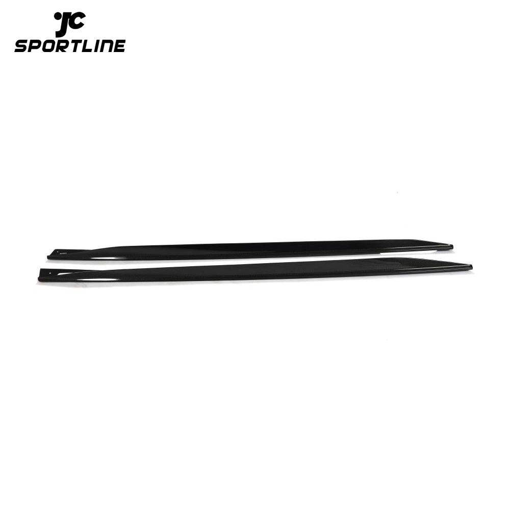 ML-PZJ096 REAL CARBON Side Skirts Extension Lip Spoiler For BMW 4 Series G26 M Sport 440i 1