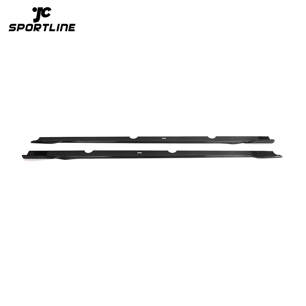 ML-YWW106 Carbon Fiber Side Skirt Extension Lip For KIA Stinger 2018-2022 1