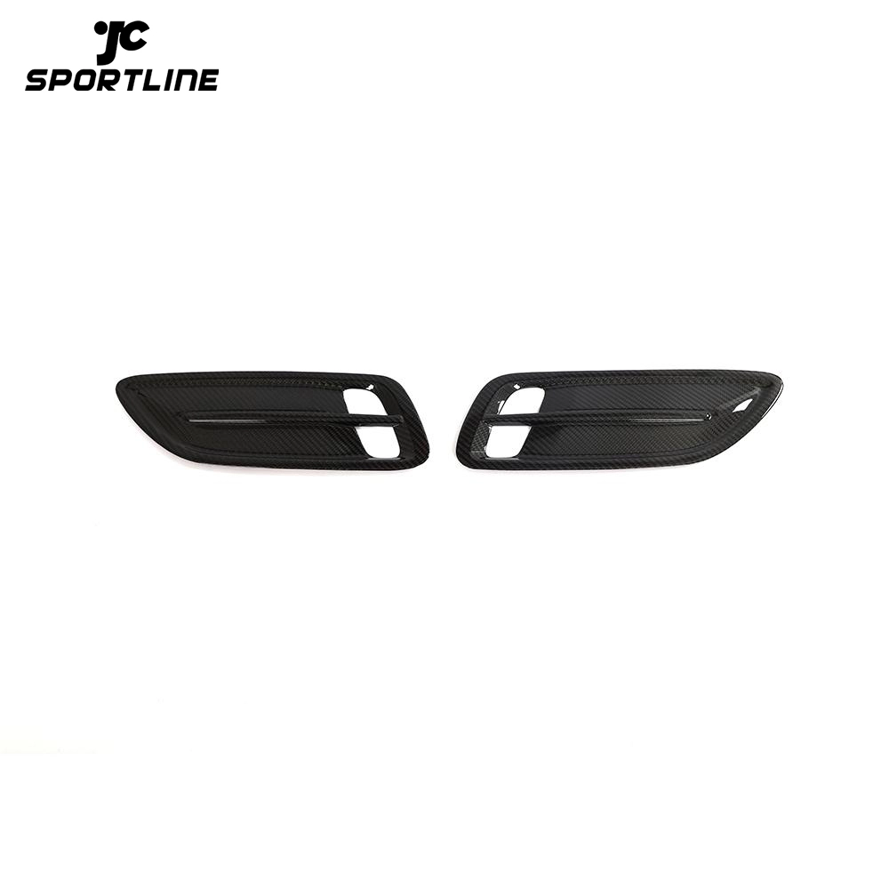 ML-PZJ103-PRO Dry Carbon Fiber Hood Vents Insert Cover Trims For KIA Stinger 2018 2023 1