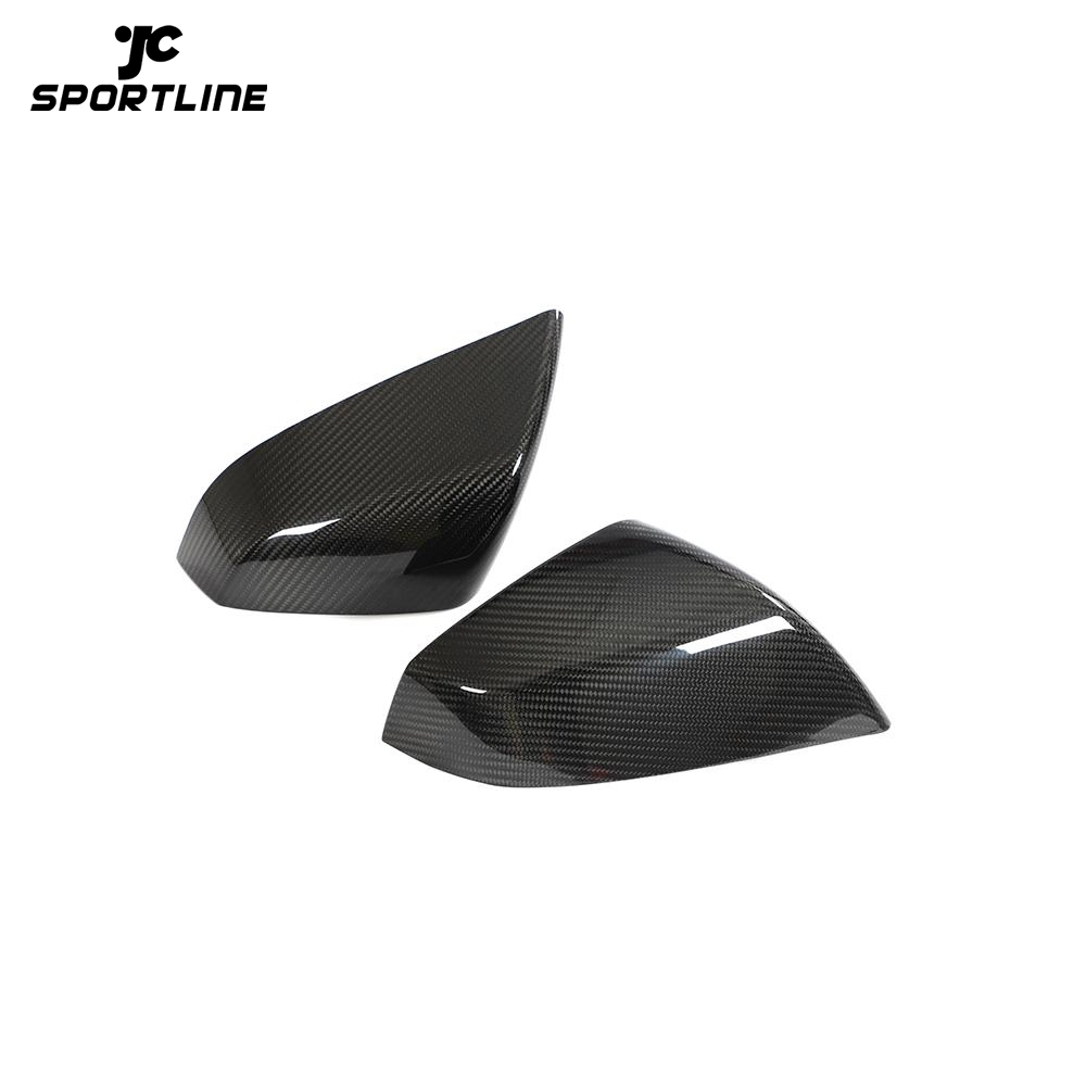 ML-HAX087-PRO Prepreg Dry Carbon Fiber Car Rearview Mirror Cover Caps for Tesla Model S Plaid 2021-2023 1