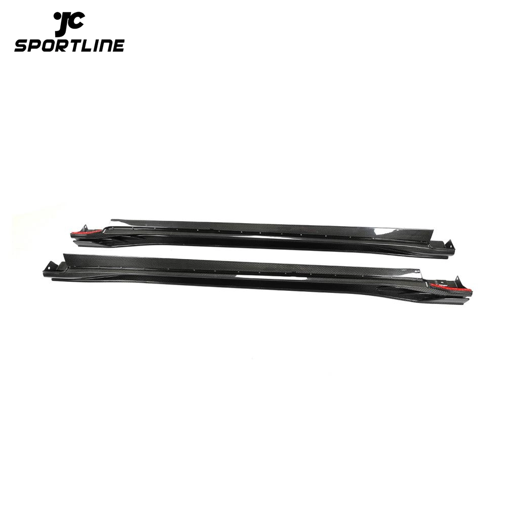 ML-LQ119  Dry Carbon Fiber Side Skirts Extension for BYD Han E-SEED GT 2020 1