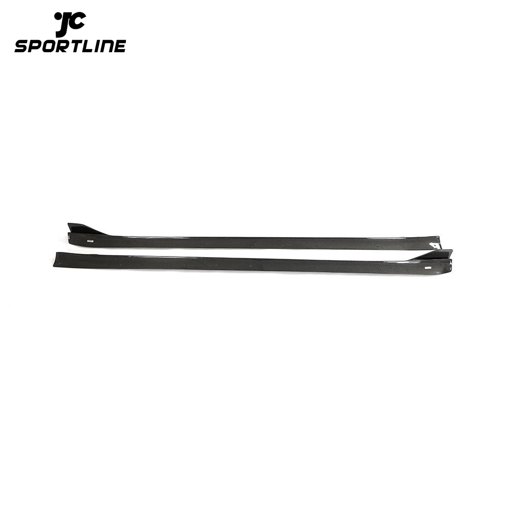 JC-HD494 Model 3 Carbon Fiber Side Skirts Splitter for Tesla Model 3 2018-2020 1