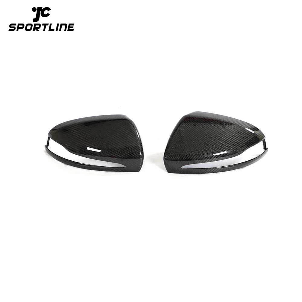 ML-WJM067-PRO Dry Carbon Fiber Mirror Cover for Mercedes Benz W205 X253 W222 W213 C E S GLC Class 2014-2021 1