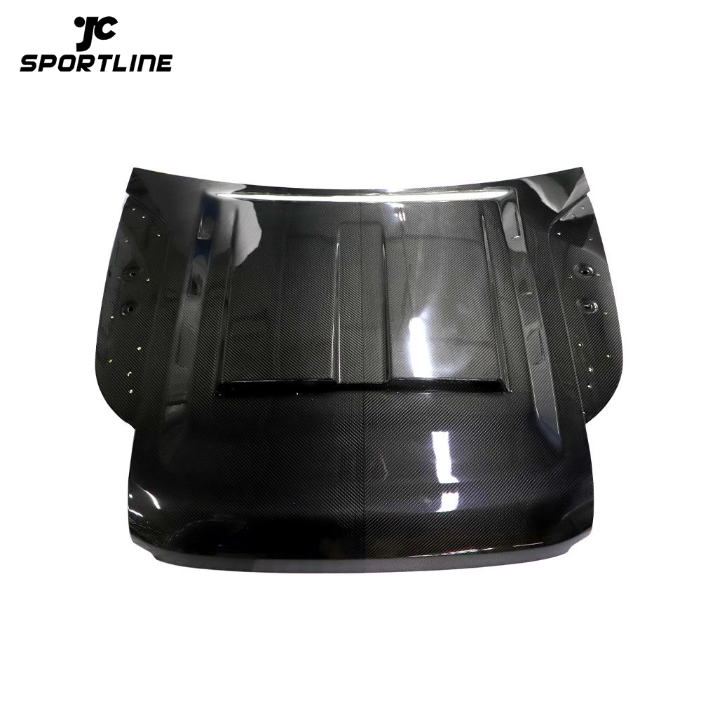 JC-HD519-PRO Dry Carbon Fiber Car Engine Hood Bonnet for Land Rover Defender 2020-2023 1