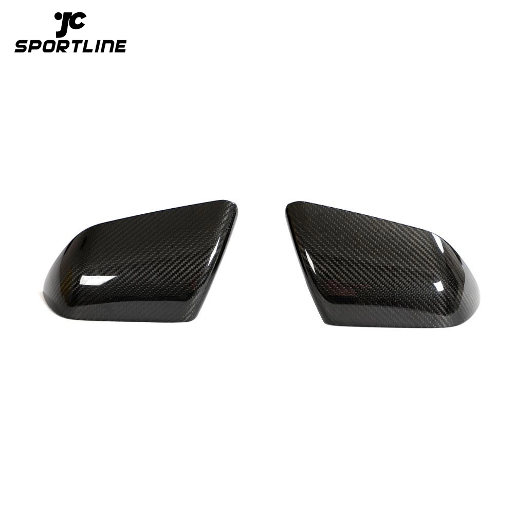ML-ZDH382-PRO Dry Carbon Fiber Exterior Side Rearview Mirror Cover for Ford Mustang GT500 1