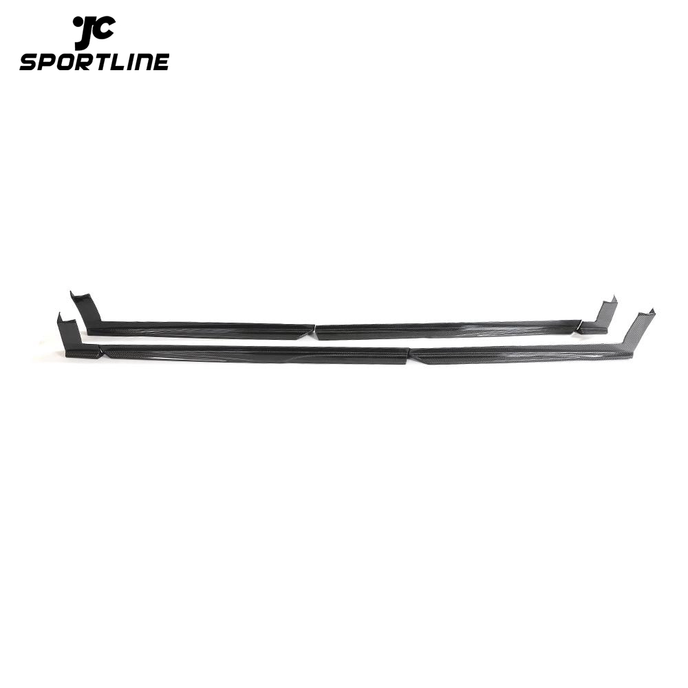 ML-HAX105 For Audi RS Q8 RSQ8 2021UP REAL CARBON FIBER Side Skirts Extensions Lip Body Kit 1