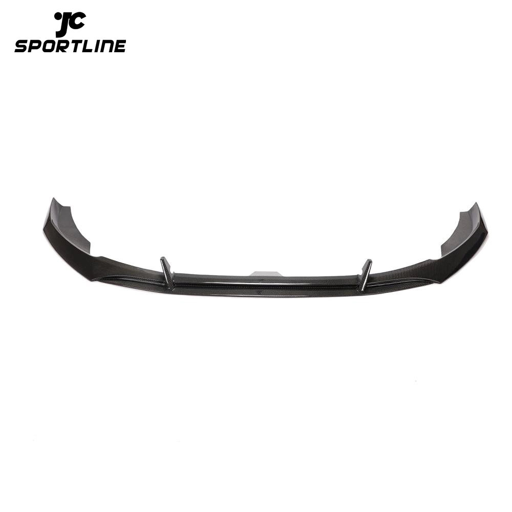 JC-BC102 Carbon Fiber Front Bumper Lip for Audi A4 S-LINE S4 Sedan 4-Door 2020-2021 1