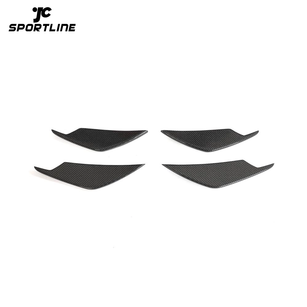 JC-HD575 Carbon Fiber Front Bumper Fin Canards for BMW G80 M3 G82 G83 M4 2D 4-Door 2021-2022 1