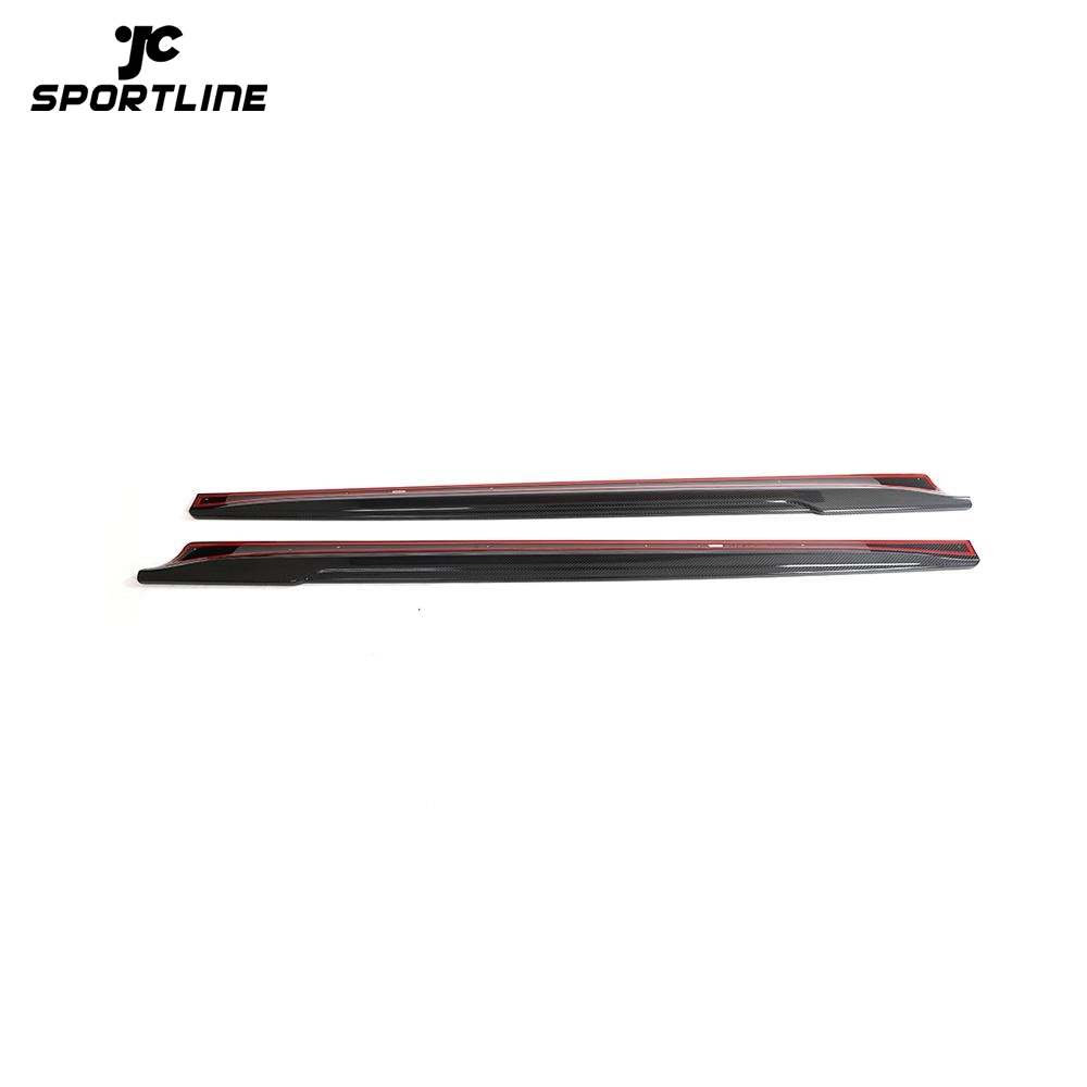 EE-HTW7021-PRO Carbon Fiber Side Skirts for Tesla Model 3 2023-2024 1