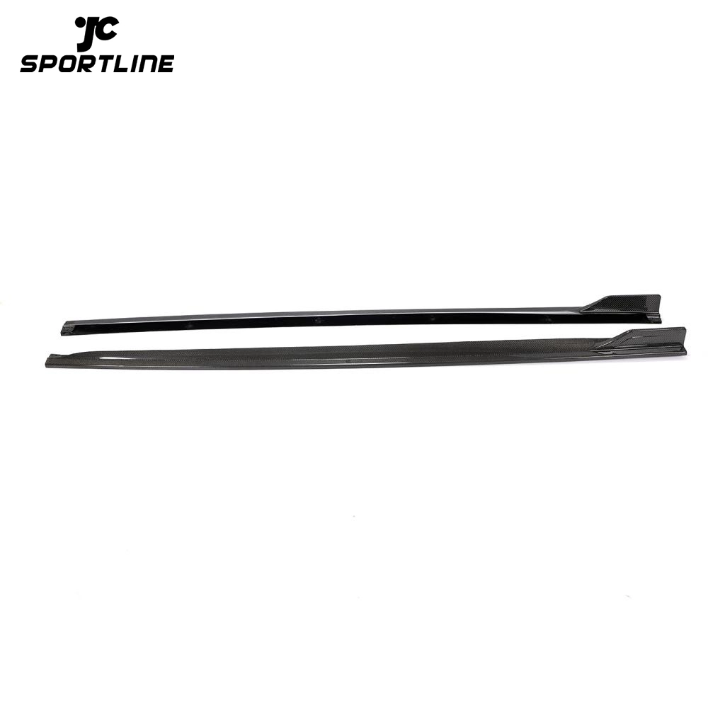 ML-YWW015 Carbon Fiber Side Skirts Extension for Audi A5 SLINE S5 Sportback Hatchback 4-Door 2017-2019 1