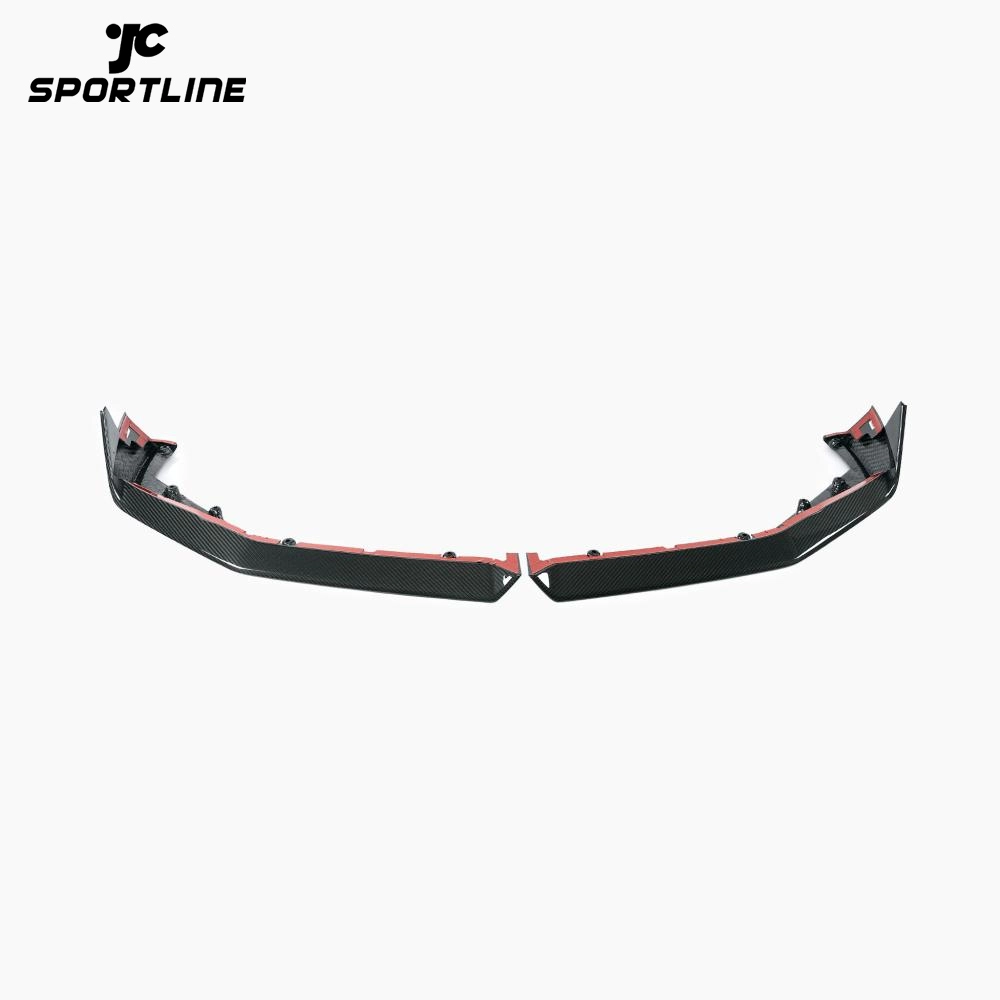 ML-SJ0362-PRO Dry Carbon Fiber G90 M5 MP Front Lip Splitter for BMW G99 2024 2025 2 Piece/Set 1