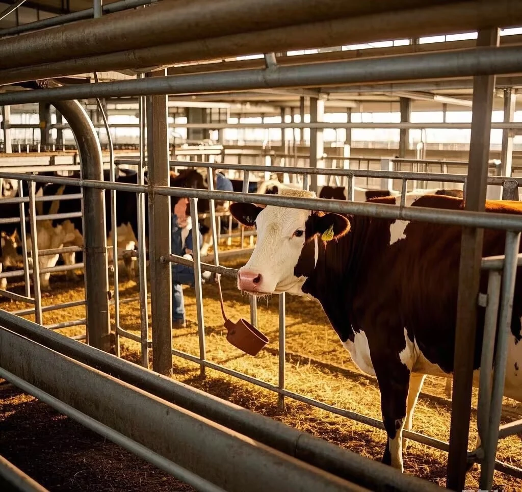 Prefab Steel Structure Cow Farm Cattle Shed Dairy Barn Light Steel Structure Frame Warehouse Metal Building Pole Barn Kit 1