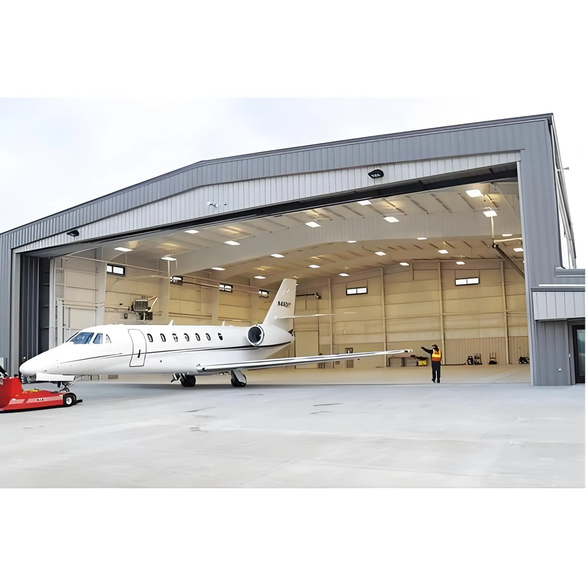 Airplane Hangar/High Quality Cheap Prefabricated Light Steel Structure Airplane Hangar Cost for Sale 1