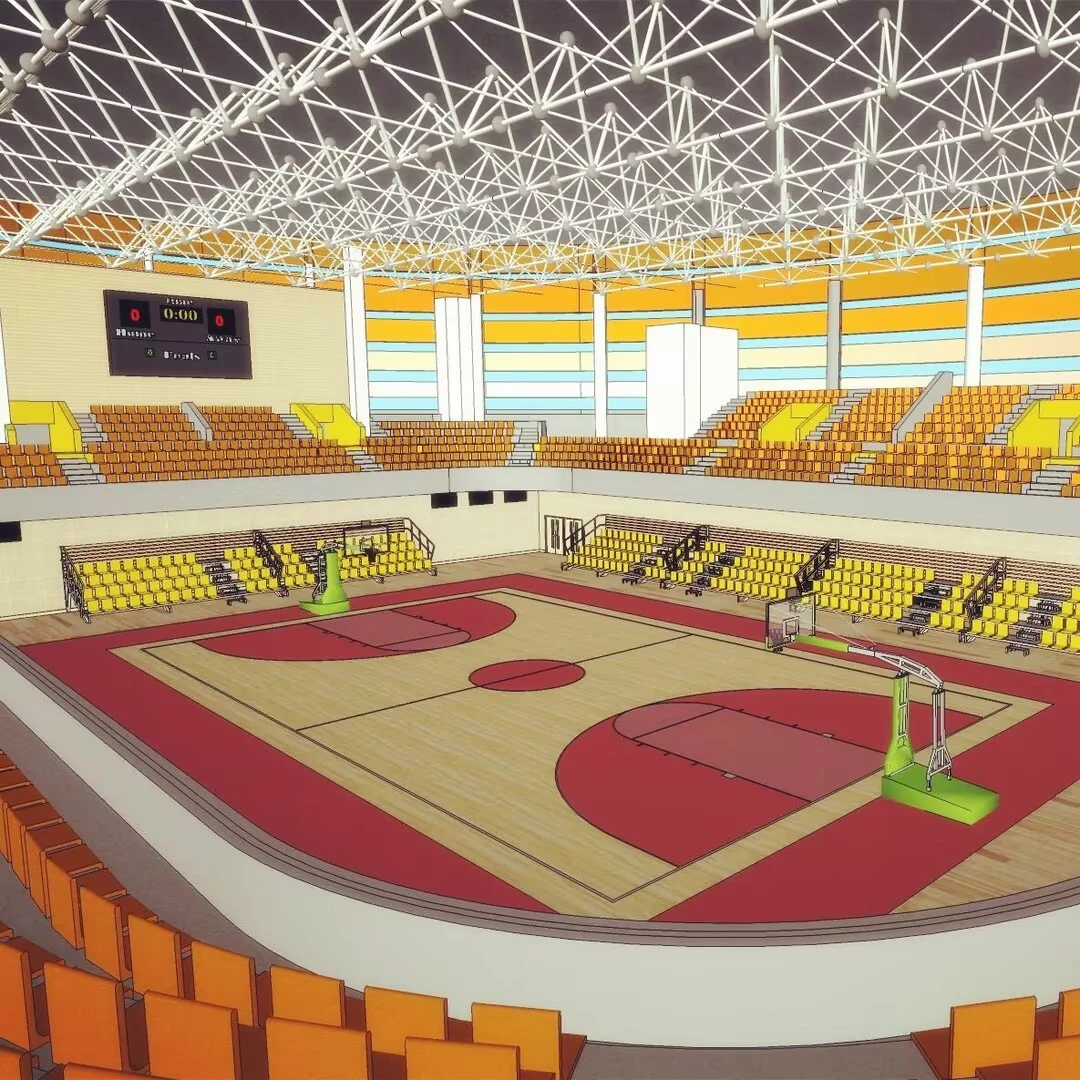 2025 Preferable High Quality Low Price Prefabricated Steel Structure Stadium Sport Hall Steel Building 1
