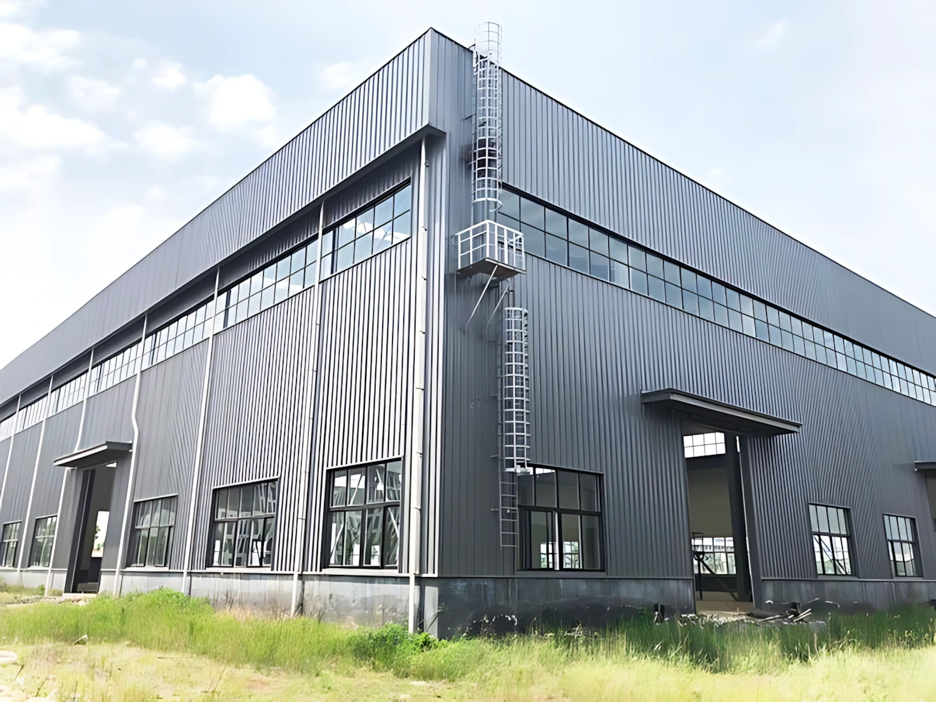 Quick Install Prefabricated Metal Light Weight Steel Structure Workshop 1