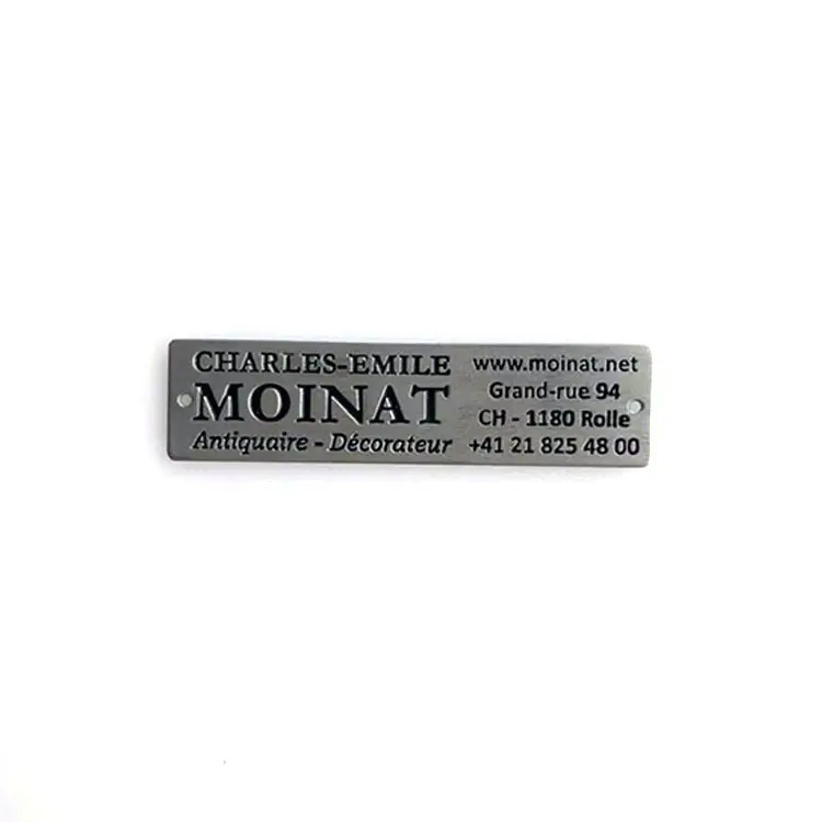 Custom custom brass name plates factory for sale 5