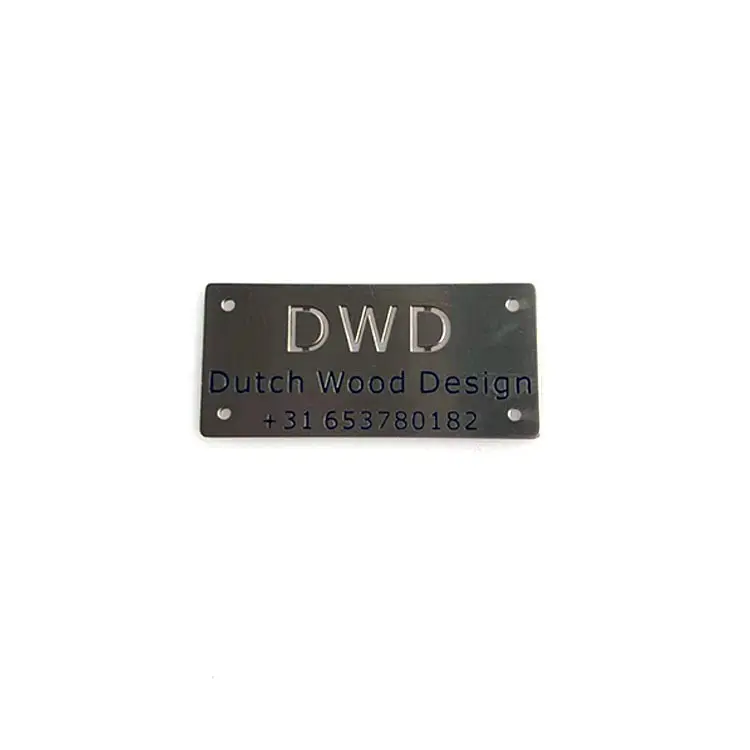 Custom custom brass name plates factory for sale 3