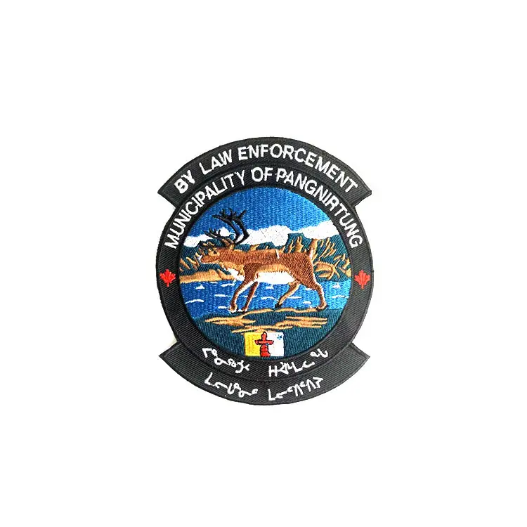 New custom embroidered name patches company bulk production 3