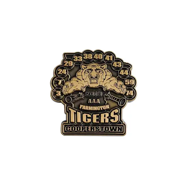 Die Struck Enamel Pins High Polished Die Cut Pin Badges 1