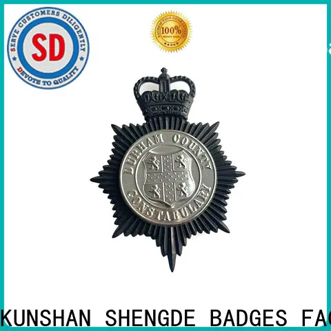 Shengde vintage police badges manufacturers bulk production 1
