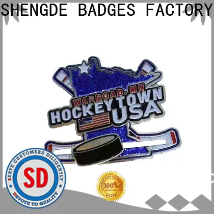 Shengde logo lapel pins for business for sale 1
