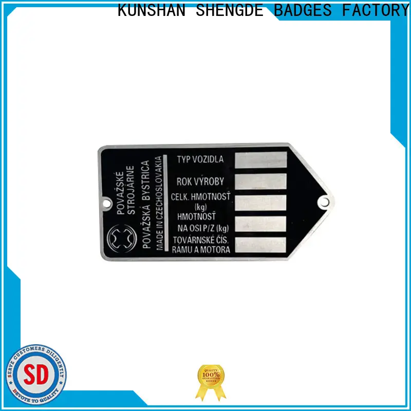 Shengde New metal name plates for business on sale 1
