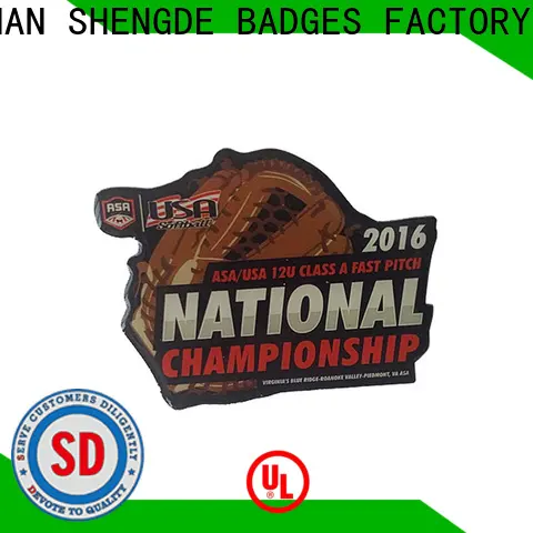 Shengde logo lapel pins factory bulk production 1