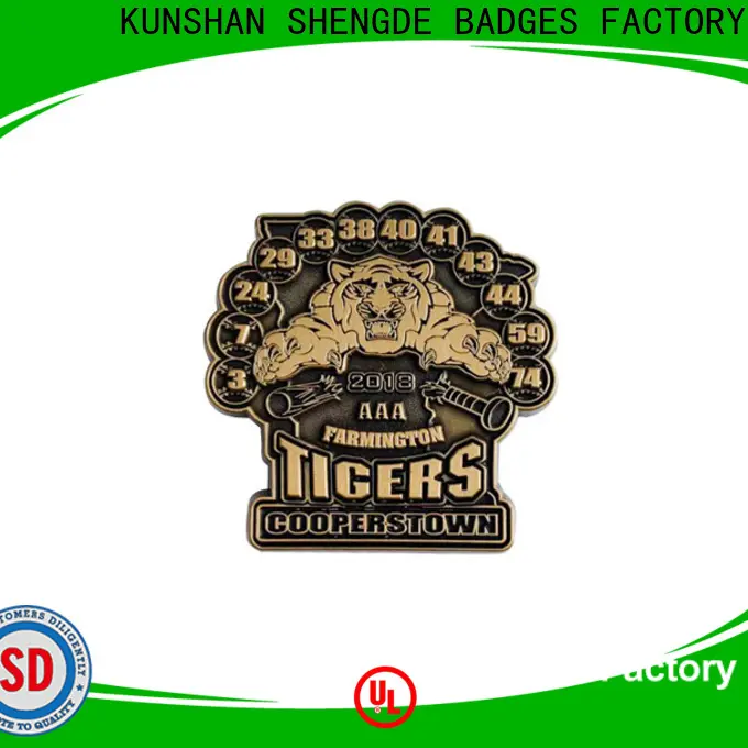 Shengde Custom die cut lapel pins Supply on sale 1
