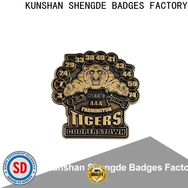 Shengde New die struck soft enamel lapel pins factory bulk production 1