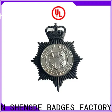 Shengde gold police badge company on sale 1
