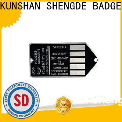 Shengde name plates factory on sale 1