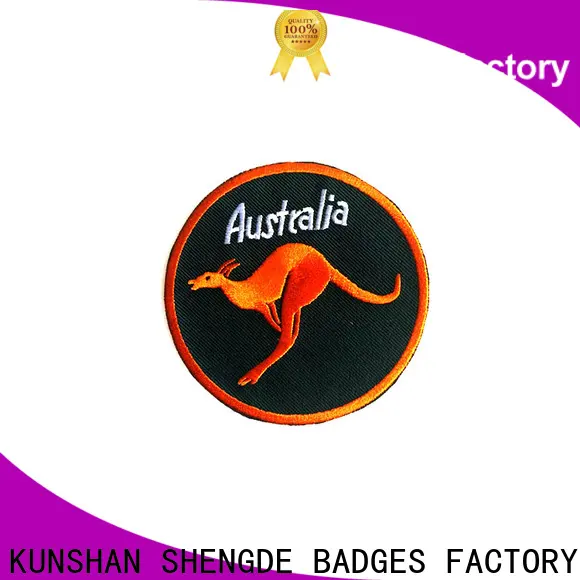 Shengde Best embroidered logo patches manufacturers bulk production 1