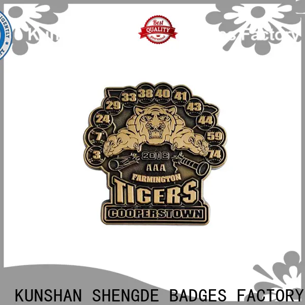 Shengde custom die cut lapel pins for business 1