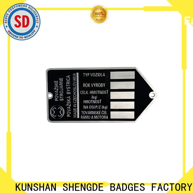 Shengde custom brass name plates company 1