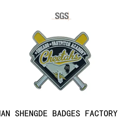 Shengde logo lapel pins factory bulk buy 1