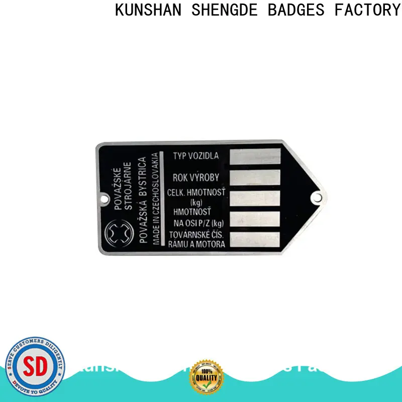 Shengde Best engraved metal name plates manufacturers on sale 1