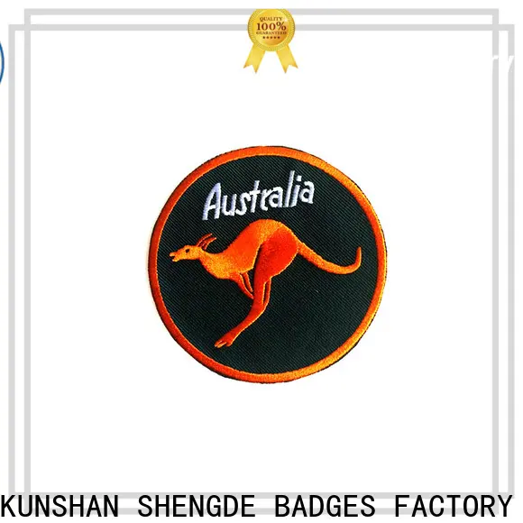 Shengde Custom embroidered logo patches Supply 1