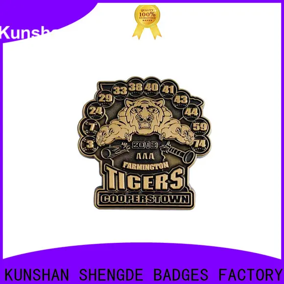 Shengde magnetic lapel pins custom company bulk production 1