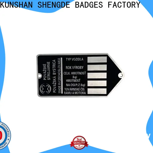 Shengde Custom custom brass name plates Suppliers for sale 1