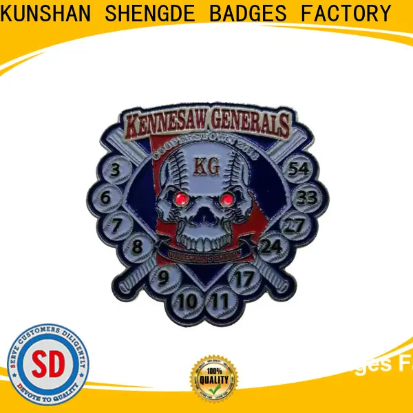 Shengde baseball award pins for business bulk production 1