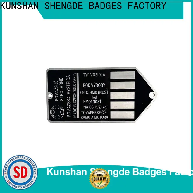 Shengde stainless steel name plates Supply on sale 1