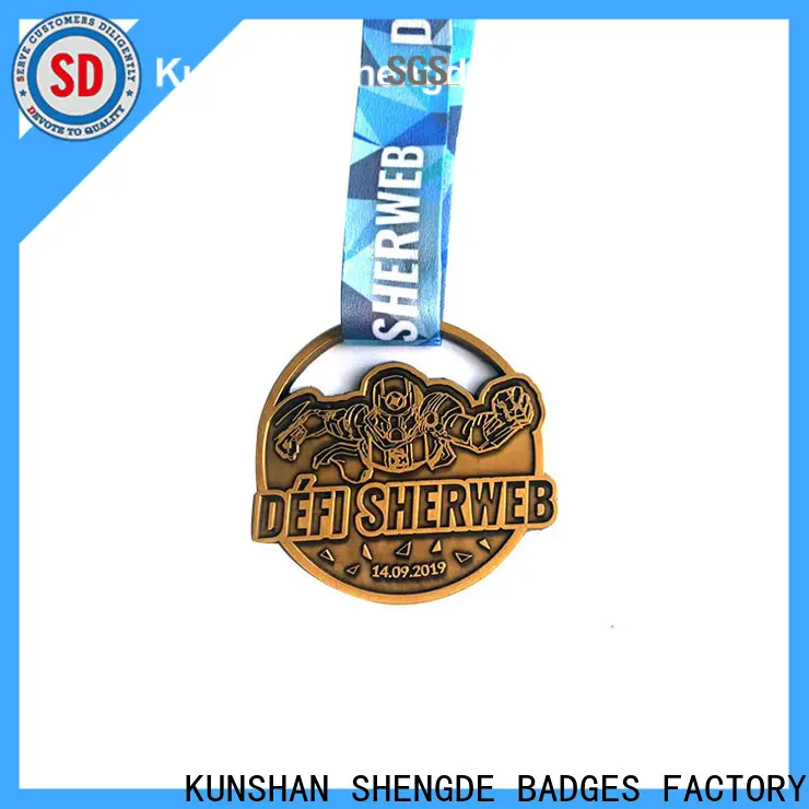 Shengde custom marathon medals manufacturers bulk production 1