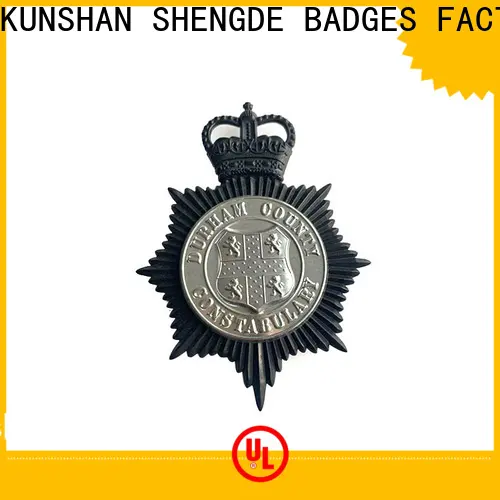 Shengde police badge pins factory for promotion 1