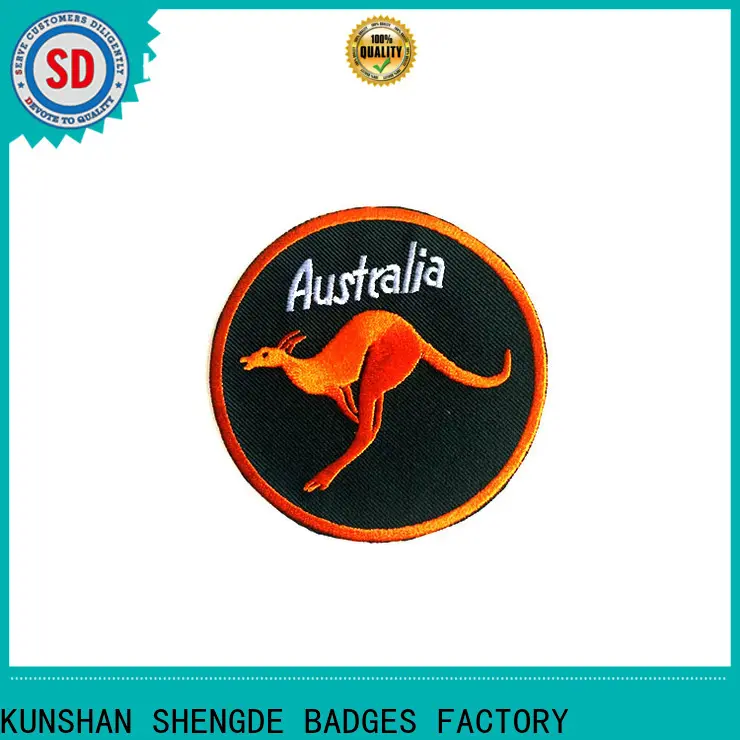 Shengde Custom custom embroidered name patches manufacturers for promotion 1